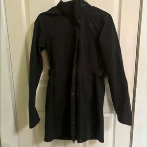 North face soft shell hooded trench size small women’s